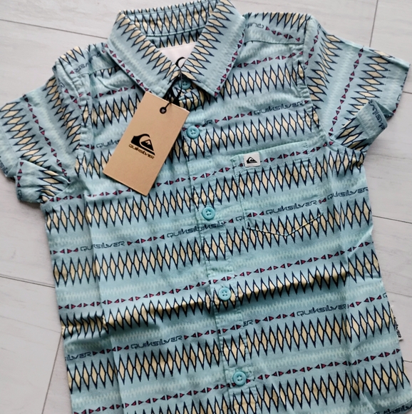QUIKSILVER NEW Boys Vibrations Button Down Shirt - Picture 3 of 14